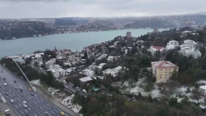 İstanbul’da Kar Yağışı ve FSM Köprüsü