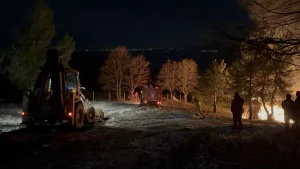 İznik’te Ahşap Evde Yangın