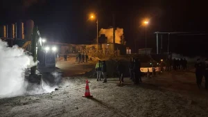 Jeotermal Boru Hattında Buhar Sızıntısı