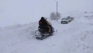 Kar Motoru ile Hasta Kurtarıldı