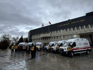 Karaman’da 6 Yeni Ambulans Hizmete Girdi