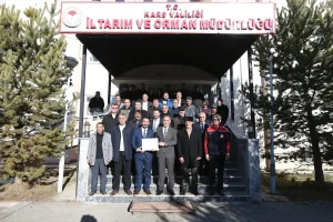 Kars’a Birinci Derece Tarımsal Örgüt Belgesi