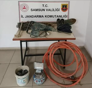 Kavak’ta Kaçak Kazı Operasyonu