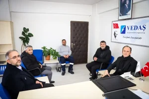Kaymakam Akpınar, VEDAŞ’ı Ziyaret Etti