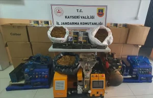 Kayseri’de 131 Bin Makaron Ele Geçirildi