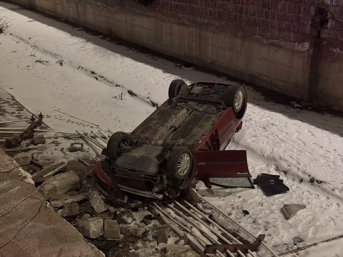 Kayseri’de Otomobil Kanalda: Sürücü Yaralı