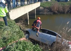 Keşan’da Otomobil Su Kanalına Uçtu: Sürücü Hayatını Kaybetti