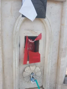 Keşan’daki Hayır Çeşmesine Saldırı