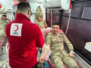 Kilis’te Jandarmadan Kan Bağışı Desteği