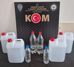 Kırşehir’de Sahte Alkol Operasyonu