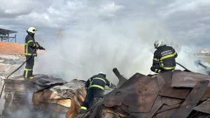 Kütahya’da Mobilya Atıklarında Yangın