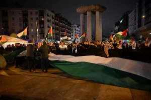 Madrid’de Maccabi Tel Aviv’e Protesto