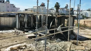 Manavgat’ta İnşaat Şantiyesinde Yangın