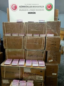 Mersin’de 280 Bin Sentetik Ecza Hapı Ele Geçirildi