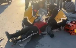 Motosiklet ve Kepçe Çarpıştı: Bir Yaralı