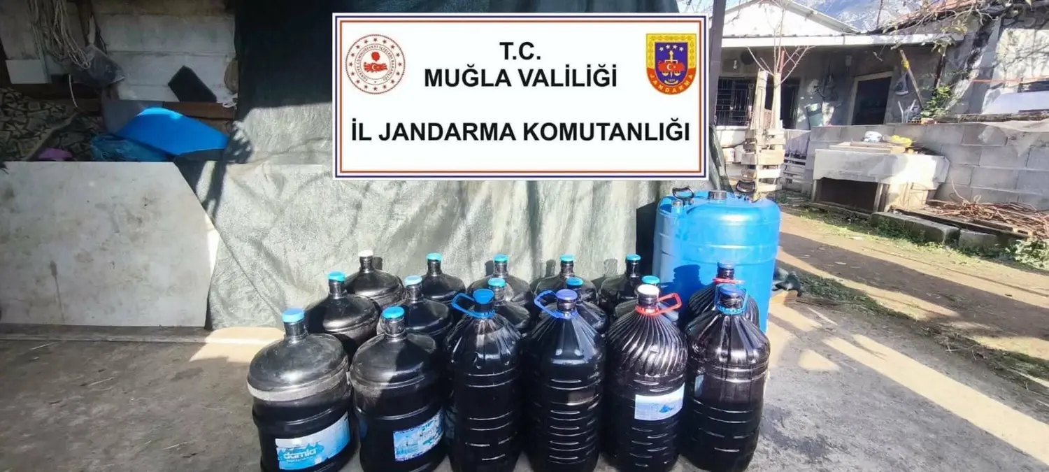 Muğla’da 1 Ton Sahte İçki Ele Geçirildi