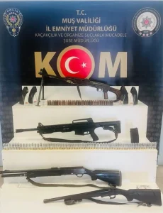Muş’ta Silah Operasyonu: 4 Gözaltı