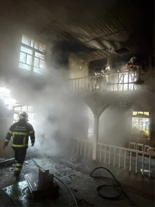 Niksar’da Camide Yangın