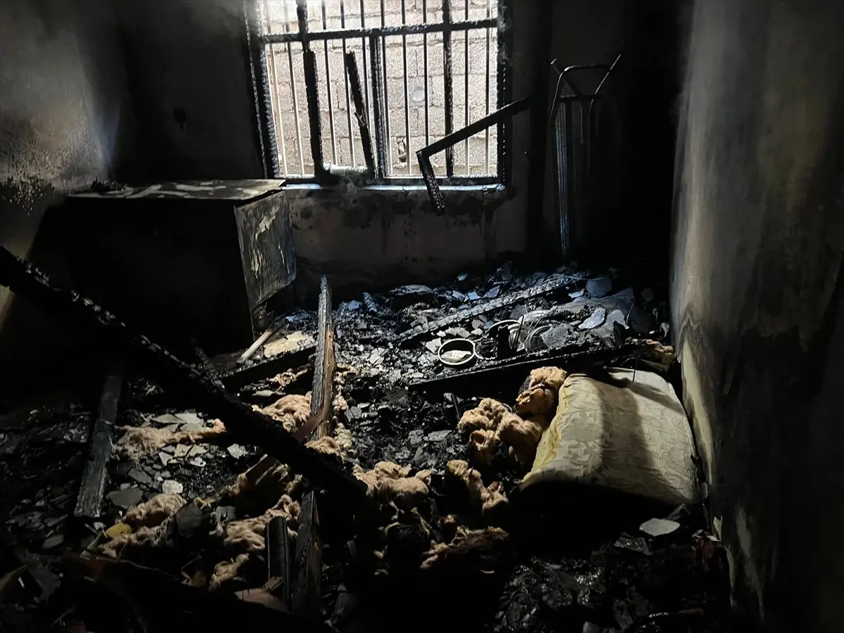Nusaybin’de Ev Yangını