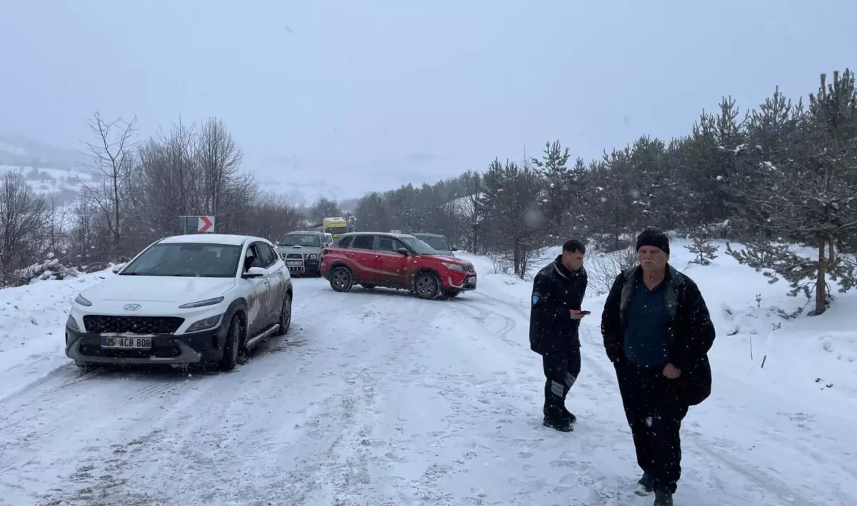 Posof’ta TIR Kaydı, Yol Kapatıldı