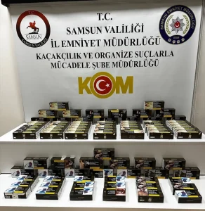 Samsun’da Kaçakçılık Operasyonu: 886 Bin Makaron Ele Geçirildi
