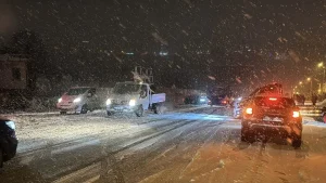 Samsun’da Kar Yağışı Ulaşımı Güçleştiriyor