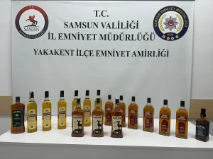 Samsun’da Sahte Alkollü İçki Operasyonu