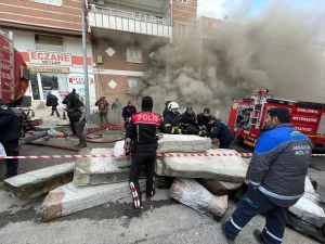 Şanlıurfa’da Yatak Deposunda Yangın