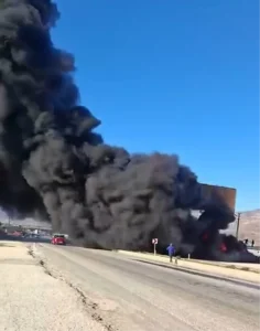 Silifke’de Oto Lastik Atölyesinde Yangın