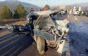 Simav’da Trafik Kazası: 1 Ölü, 4 Yaralı