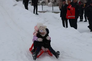 Sivas’ta Çocuklar İçin Kızak Etkinliği