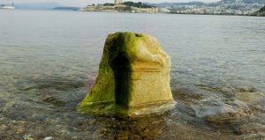 Sular çekildi, 1700 yıllık tarih ortaya çıktı