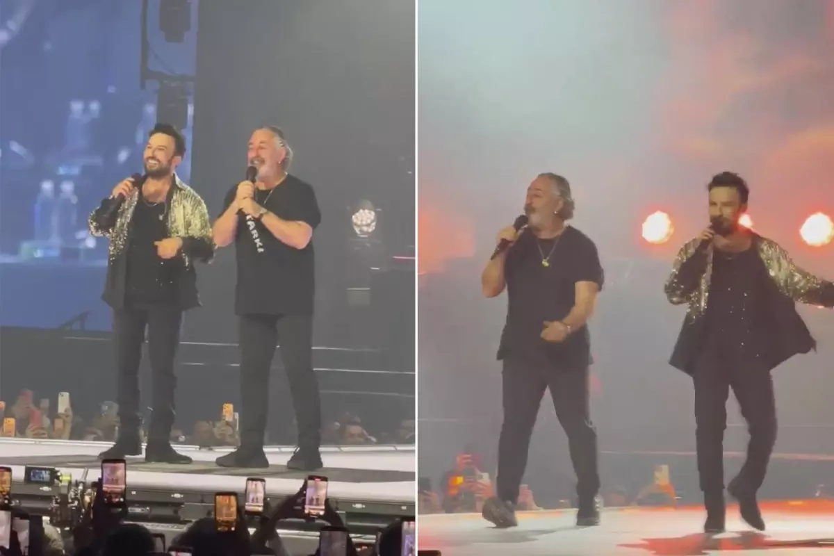 Tarkan konserinde Cem Yılmaz sürprizi: Kuzu Kuzu’yu birlikte söylediler