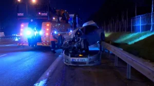 TEM Otoyolu’nda Kaza: 2 Yaralı