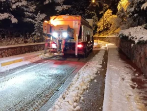 Tokat Belediyesi Karla Mücadelede Aktif