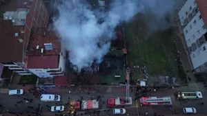 Tokat’ta Ev Yangını: Kediler Kurtarıldı