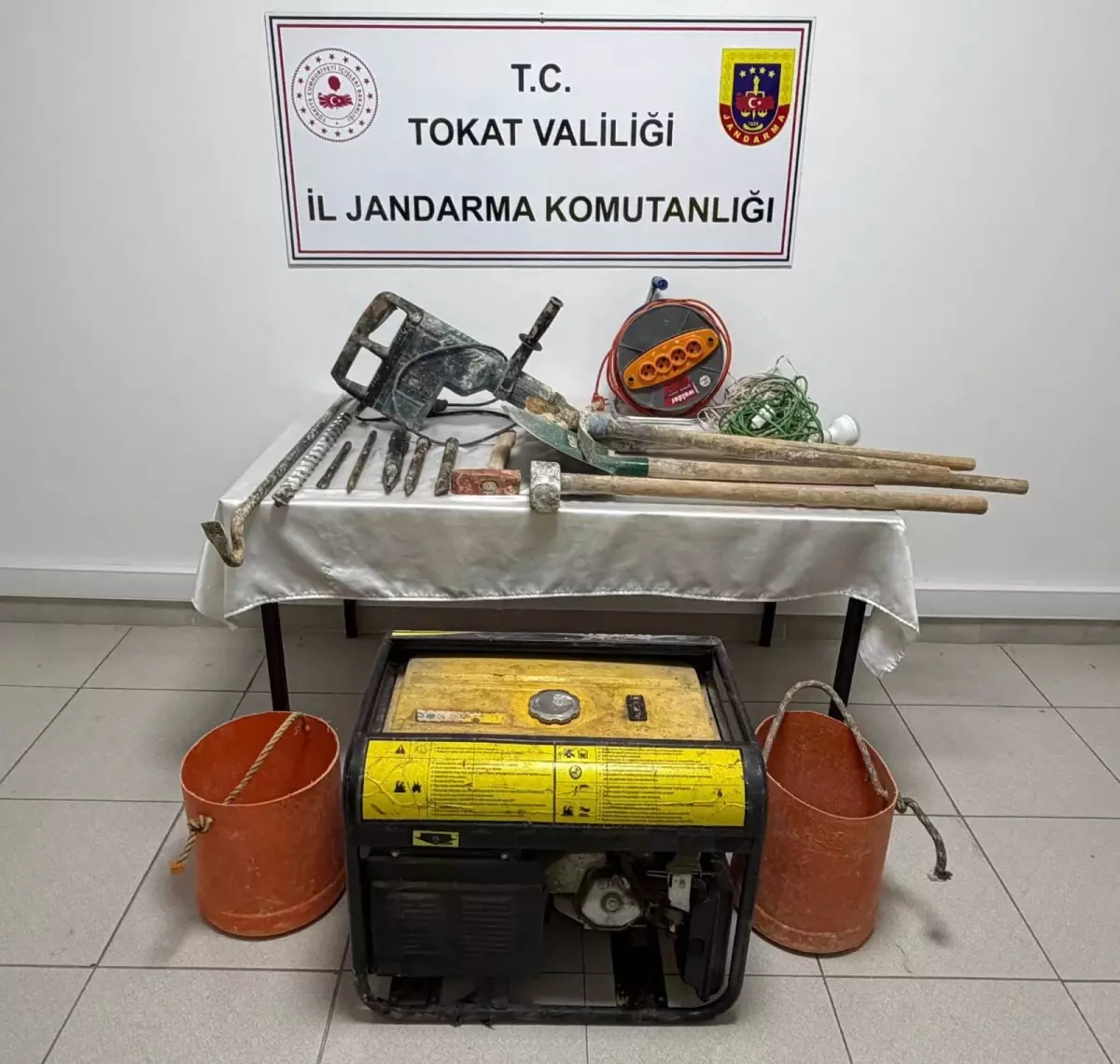 Tokat’ta Kaçak Kazı Yapan 6 Şüpheli Yakalandı