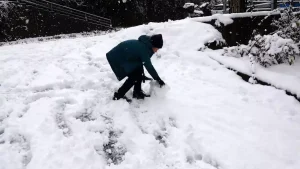 Trabzon’da Atatürk Köşkü Beyaza Büründü