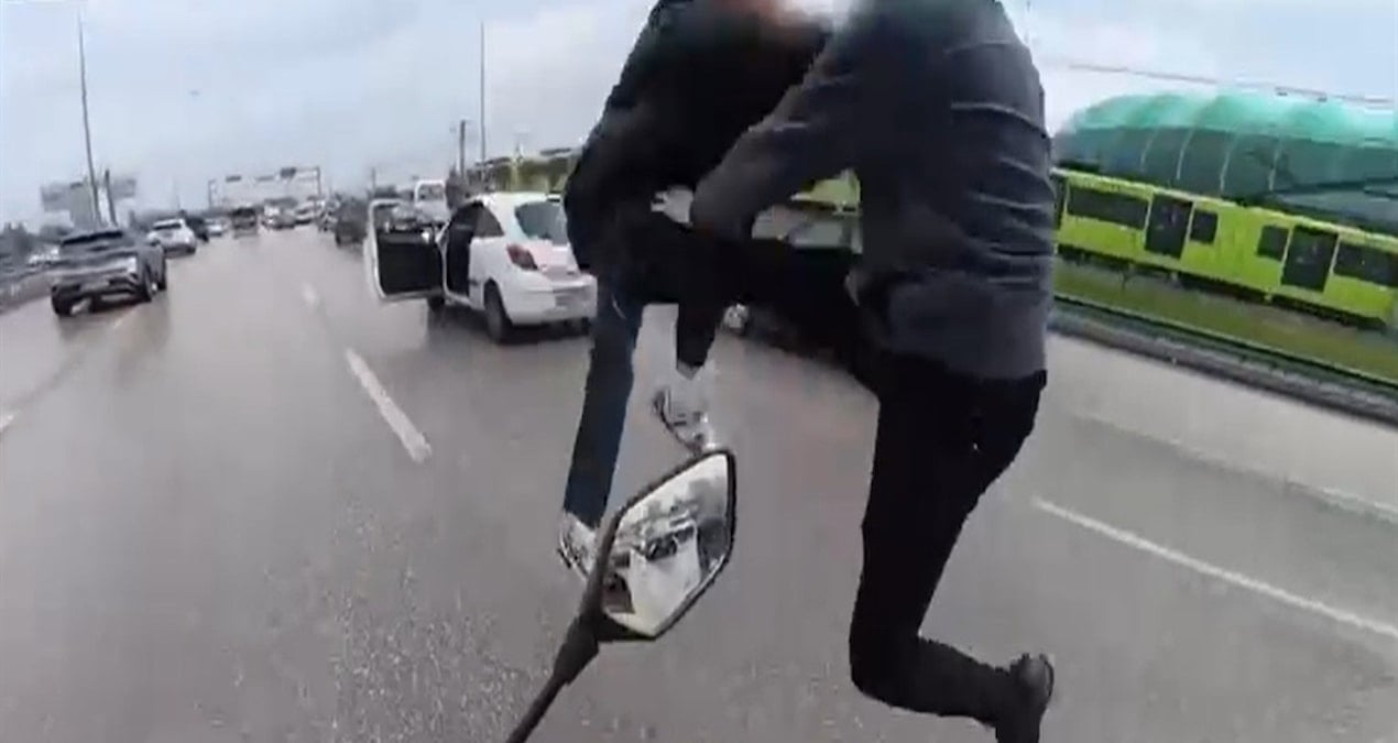 Trafik magandalarının ‘uçan tekme’ şovu cezasız kalmadı