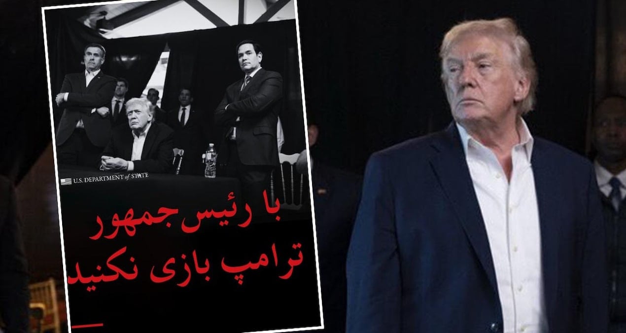 Trump gözünü bu kez İran’a dikti: Bu fotoğrafla Farsça gözdağı verdi
