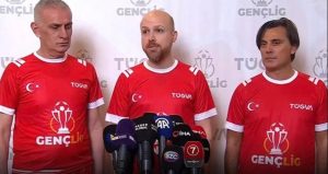 TÜGVA’nın etkinliğinde Hacıosmanoğlu’nun giydiği forma gündem oldu