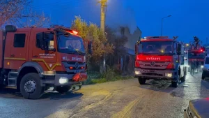 Turgutlu’daki Marangoz Atölyesinde Yangın