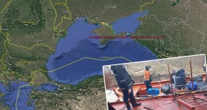 Türk gemisi karaya oturdu