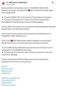 Türkiye, NATO Tatbikatı İçin Almanya’ya Hareket Etti