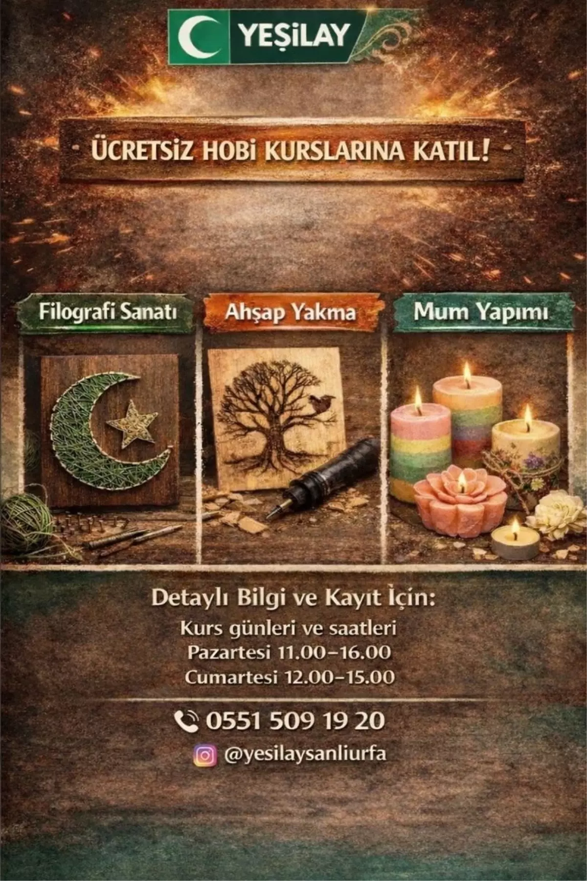 Yeşilay, Gönüllüler İçin Sanat Kursları Düzenliyor