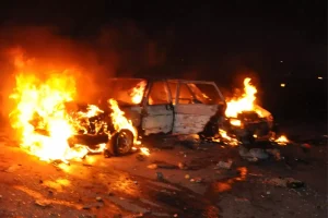 Yola döşenen mayınlar patladı! Otomobildeki 9 kişi feci şekilde can verdi