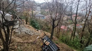 Zonguldak’ta Heyelan: Duvar Çöktü