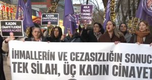 3 kadının katledilmesi sonrası Ankara’da eylem