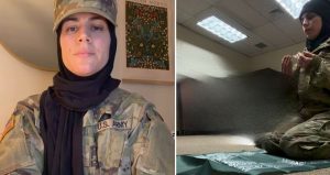 ABD ordusunda asker olan kadın sosyal medyada tartışma yarattı: ‘Türk’üm, tesettürlüyüm’