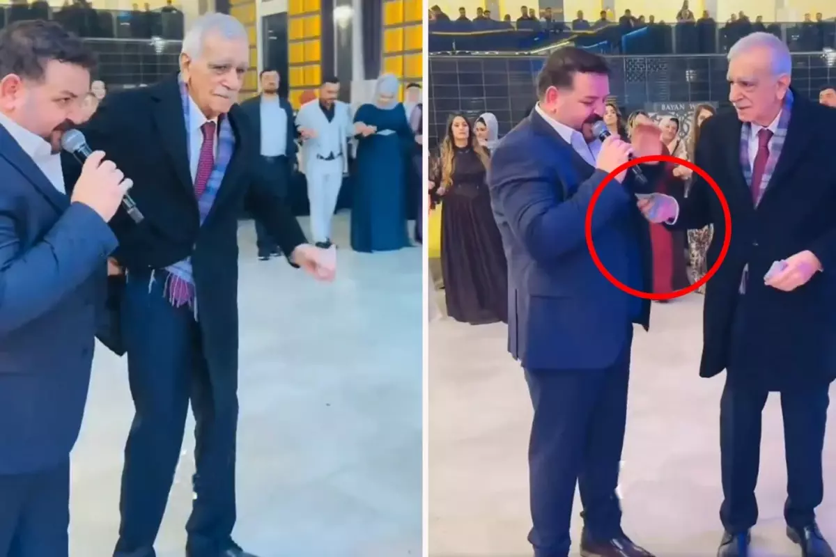 Ahmet Türk, verdiği bahşişin miktarıyla düğünün yıldızı oldu